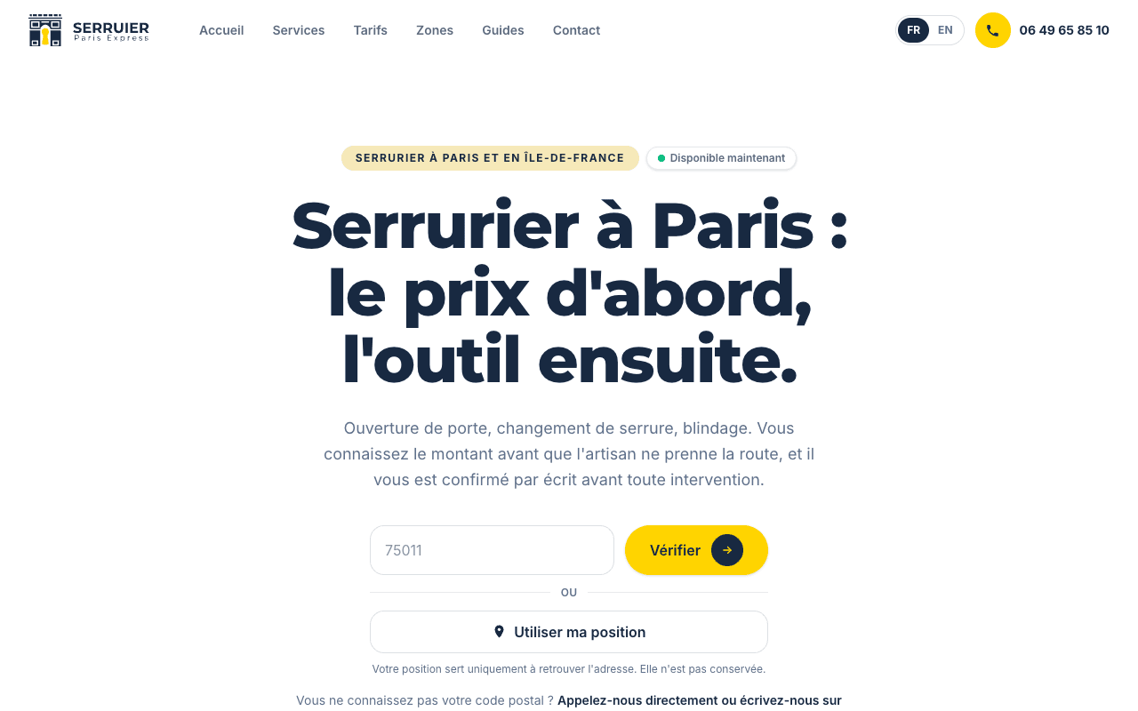 SERRURIER PARIS EXPRESS